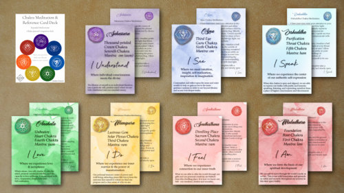 Chakra Meditation &amp; Reference Card Deck