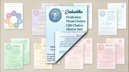 Chakra Meditation &amp; Reference Card Deck