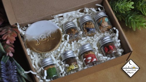Incense Blend Kit with Handmade Burning Plate